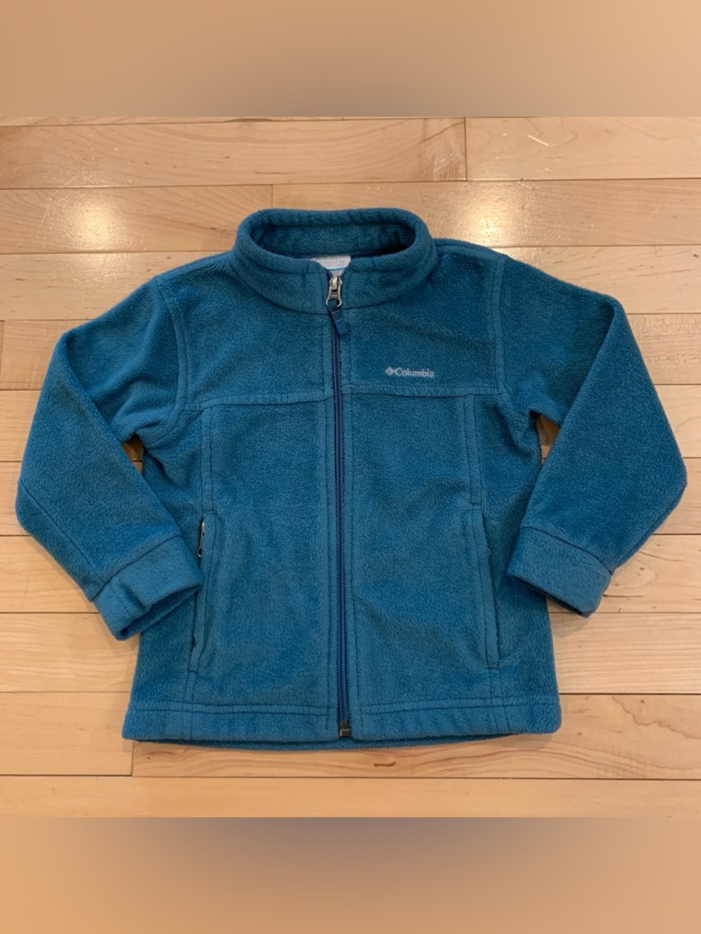 Columbia Blue Fleece Zip-Up Jacket Toddler Boys Size 3T